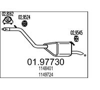 MTS 01.97730 Endschalldämpfer