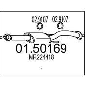 MTS Mittelschalldämpfer 0150169 für MITSUBISHI