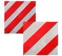 2in1 Warntafel Spanien UND Italien Aluminium 500mm rot-weiß Heckträger Anhänger