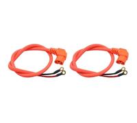Mucshim Stromanschlusskabel für Elektroroller Ladeport 2er Set 160 cm | Stromanschlusskabel aus Kunststoff, 160 cm , 2er Pack, mit 90° für einfache am Ladeport von Scooters
