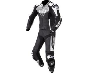 MUGENRACE Cira-SR perforierte 2-Teiler Damen Motorrad Lederkombi, schwarz-weiss, Größe 34