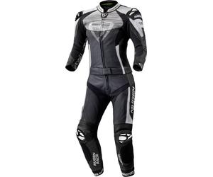 MUGENRACE Cira-SR perforierte 2-Teiler Damen Motorrad Lederkombi, schwarz-weiss, Größe 44