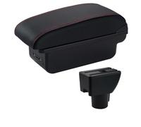 Multifunktionale Armlehne Armlehnenbox Zur Erhöhung Der Armlehnenhöhe, Staufach, Innenraumzubehör Für Hyundai Für Getz(C red line)