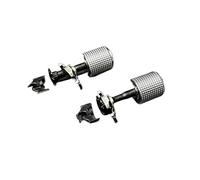 Multifunktionale Lenkrad Taste Schlüssel Lenken Schalter Roller Für Skoda Für Superb Für Octavia Für A7 Für Karoq Für Kodiaq Für Fabia Multifunktion Lenkrad Tempomat Schalter Knopf(2PCS Chrome)