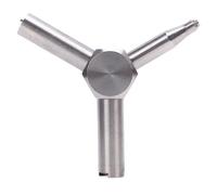 Multifunktionaler Gasventilschlüssel, Edelstahl-Dreikantschlüssel, Ventil-Demontagewerkzeug für Fahrrad, Autoreifen, Heizkörper und Klimaanlagen-Reparaturen