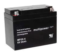 Multipower Bleiakku MP20-6 6,0Volt 20Ah mit M6 Schraubanschluss