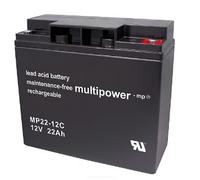 multipower MP22-12C AGM Batterie 22Ah 12V Akku Rollstuhl Elektro Mobil Senioren