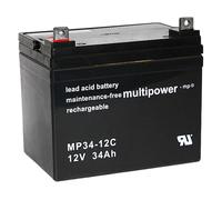 multipower MP34-12C Batterie Akku 34Ah Rollstuhl Elektromobil Golf Trolley Caddy