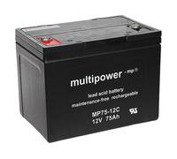 multipower MP75-12C 12V 75Ah Rollstuhl Batterie Elektromobil Akku Seniorenmobil