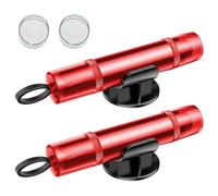 mumisuto 2PCS Gurtschneider Notfallhammer, Auto-Sicherheitshammer Fensterbrecher, Safe Hammer Auto für Autoscheibe, Einfache Bedienung, Kompakt und Praktisch (Rot)