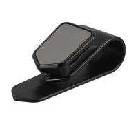 MUSISALY Auto Sonnenbrillenhalter für Sonnenblende Brillenhalter aus Abs Eisen und Silikon Schwarz für Brillen Tickets und Karten für Innenraum im Auto