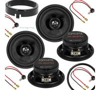 MUSWAY Lautsprecher für Mercedes W124 vorne & hinten Set 12cm 2x150 Watt CSM120X