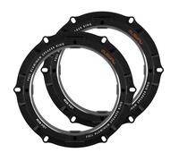 Musway MSR-VO1 | 16,5 cm Lautsprecher-ADAPTERRINGE (1 PAAR/6-LOCH) AUS Aluminium passend für Volkswagen/Audi/Skoda