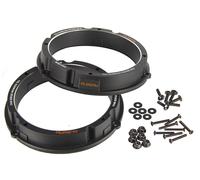 Musway MSR-VO2 | 16,5 cm Lautsprecher-ADAPTERRINGE (1 Paar/3+4-Loch) AUS Aluminium FÜR Volkswagen/SEAT/Skoda