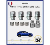 Muttern Diebstahschutzsystem für Räder Toyota Chr 2016-2023 (4 Muttern+2 Hülse +