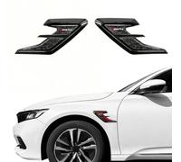 MXYUANHANG 2 Stück Kotflügel Deko Aufkleber für Porsche Panamera 2010～2013, Lufteinlass Blende Seitenwand Dekoration Geschmiedete Carbon Textur,Black