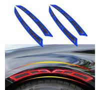 MXYUANHANG 4 Stück Radlauf Reflektor Streifen für Porsche Panamera 2010～2013, Kotflügel Schutz Aufkleber Sicherheit Außen Styling Stoßfest Langlebig,Blue