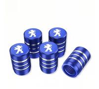 MXYUANHANG 5 Stück Ventilkappen Auto für Peugeot 508 SW (Bj.2011-08/2014), Autoventil Kappe Reifen Ventilkappen Autoventil Kappe Alu Metall,Blue2