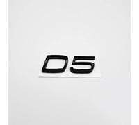 MXYUANHANG Metallaufkleber Logo für Volvo D3, D4, D5, Autoaufkleber 3D Chrom Stereo Karosserie Emblem Schwanz Aufkleber,D5