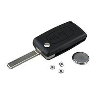 myshopx Gehäuse Schlüsselgehäuse Funkschlüssel Auto Schlüssel Klappschlüssel Peugeot PG06B Fernbedienung
