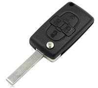 myshopx Gehäuse Schlüsselgehäuse Funkschlüssel Auto Schlüssel Klappschlüssel Peugeot PG16 Fernbedienung