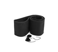myshopx Lenkradhülle Lenkradbezug Lenkradschoner Echt Leder PERFORIERT Ø 37-39cm/ 9,5cm Schwarz