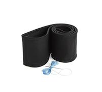 myshopx Lenkradschoner Lenkradhülle Lenkradbezug Echt Leder Farbe SCHWARZ Faden BLAU Ø 39-41cm/ 10cm