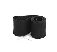 myshopx Lenkradschoner Lenkradhülle Lenkradbezug Echt Leder Farbe SCHWARZ Naht Weiss Ø 39-41cm/ 9,5cm