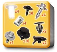 myshopx Set Unterfahrschutz Unterboden Motorschutz Clips Schrauben Befestigung Einbausatz Plastik Nieten Unterfahrschutz Klammern Befestigung Clips C113