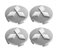 MYYULONG 4 Stück Nabendeckel für Mitsubishi Eclipse Cross PHEV Hybrid 2021 2022 2023+, 60mm Auto Radnabenkappen Felgendeckel Felgenkappen Radnabenabdeckung Wasserdicht Modifikation Zubehör,Black