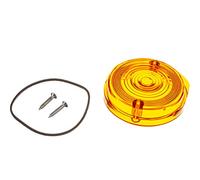 MZA-Flügel Blinkerkappe vorn, rund, orange inkl. Gummidichtring + Schrauben - Simson S50, S51, S70, SR50, SR80 - MZ ETZ, TS