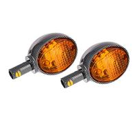 MZA-Flügel Set: 2 Blinker in Carbonoptik mit orangenem Glas - Simson KR51/1 Schwalbe, KR51/2 Schwalbe, SR4-2 Star, SR4-3 Sperber, SR4-4 Habicht, MZ ES