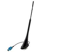 N20CS Auto Dachantenne mit Fakra Stecker - Stabantenne für FM/AM Radio, inkl. Dichtung und Antennenfuß-Sockel Adapter