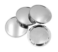 Nabenkappen, Radnabenabdeckungen, Felgenkappen, Radnabendeckel, Nabenabdeckung, ABS Kunststoff Kappen Felgendeckel Radkappen, Nabenkappen für Auto, Auto Zubehör, Silber, OD 56 mm ID 52 mm, 4 Stück