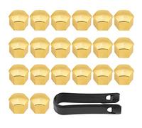Nabenmutternabdeckung, 20Pcs 17mm Universal Autoreifen Radnabenabdeckungen Radmutter Schraube Schraube Abdeckung Schutzkappe Gold