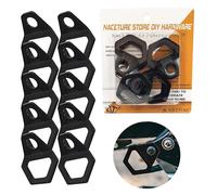NACETURE Motorrad Spannanker Haken Heavy Duty Edelstahl 10 Stück - Dirt Bike Spanngurt Ringe Zubehör für LKW, Camper, Anhänger, LKW Bett Spannanker