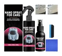 Nano Spray Auto Kratzer Entferner Set, Mit 30ml Quick Effect Coating Agent-Nachfüllung, Langhaftender, Wasserfestes, ölfestes, Für Glanz & Schutz, Für Alle Lacke, Mit Schwamm& Tuch