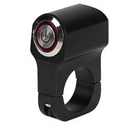 Naroote 12V 25mm Wasserdichter Edelstahl-LED-Scheinwerfer-Lenkerschalter Schwarz für Motorrad-ATVs