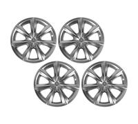 Naroote Auto-Radkappen, Felgenschutz, 19-Zoll-Radnabenkappe, Reduziert den Windwiderstand, Schwertstil, 4 Stück, für Modell Y 2021-2024 (Silber grau)