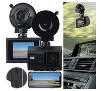 NavGear 4K-UHD-Dashcam mit GPS, Nachtsicht, WDR, WLAN & App, Sony-Sensor, 140°