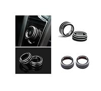 Navi Radio Schalter Alu Ringe Schwarz Passend Für Golf 7, Tiguan 2, Passat B8, T-ROC, Aerton, Caddy, Polo