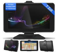 Navigationsgeräte für Auto,7 Zoll,LKW navigationsgeräte-GPS mit Echtzeit-Verkehrsinformationen,mit HD-Display und Sprachsteuerung,europäische Karten,geeignet für PKWs,Wohnmobile und LKWs