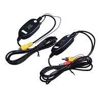 Navinio Wireless Farb Video Transmitter und RCA Reveiver Sender Empfänger für Auto Kfz Rückfahrkamera Frontkamera (Wireless Funk Transmitter/Receiver)(Type A=with Blue Reverse Cable)