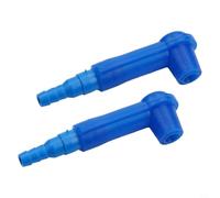 NbgrvB Bremsenentlüftungsgerät 2er Set Rubber ABS Blau - Auto Bremsenentlüfter für Bremsflüssigkeit wechseln - Kompatibel mit PKW Motorrad LKW - 5cm x 1.5cm Adapter