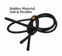 NbgrvB Scheibenwaschanlage Schlauch Set 2m mit 9 Verbinder - Flexibel Universell Reparaturset für Windschutzscheibe - Kfz Wasserschlauch 4mm Schwarz