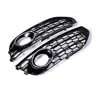 Nebelscheinwerfer Abdeckungen Für A-udi A4 B8 B8.5 Allroad 2009-2015 Nebelscheinwerfer Kühlergrill Nebelscheinwerfer Abdeckung Waben Frontstoßstange Nebelscheinwerfer Grill Abdeckung ( Color : Chrome