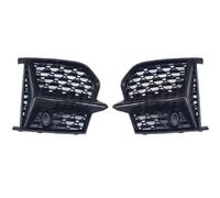 Nebelscheinwerfer-Gitter Kompatibel Mit A6 A6L S6 2019 2020 2021 Auto Frontstoßstange Nebelscheinwerfer Kühlergrill Abdeckung Blende Kappe Auto Styling