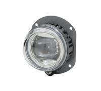 HELLA 1N0 011 988-051 LED-Nebelscheinwerfer - 90mm Performance L4060 | 12/24V - rund - Einbau - glasklare Streuscheibe - Lichtscheibenfarbe: glasklar - Stecker: FEP - links