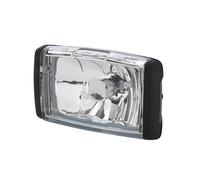 HELLA 1NB 010 951-101 Halogen/FF-Nebelscheinwerfer - Comet FF 450 - 24/12V - rechteckig - Anbau - glasklare Streuscheibe - Lichtscheibenfarbe: glasklar - links/rechts