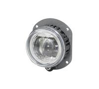 HELLA 1N0 011 988-061 LED-Nebelscheinwerfer - 90mm Performance L4060 - 24/12V - rund - Einbau - glasklare Streuscheibe - Lichtscheibenfarbe: glasklar - Stecker: FEP - rechts